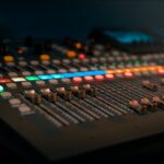 Close-up Photo of Copper Audio Mixer